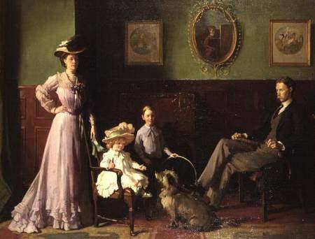 William Orpen Group portrait of the family of George Swinton